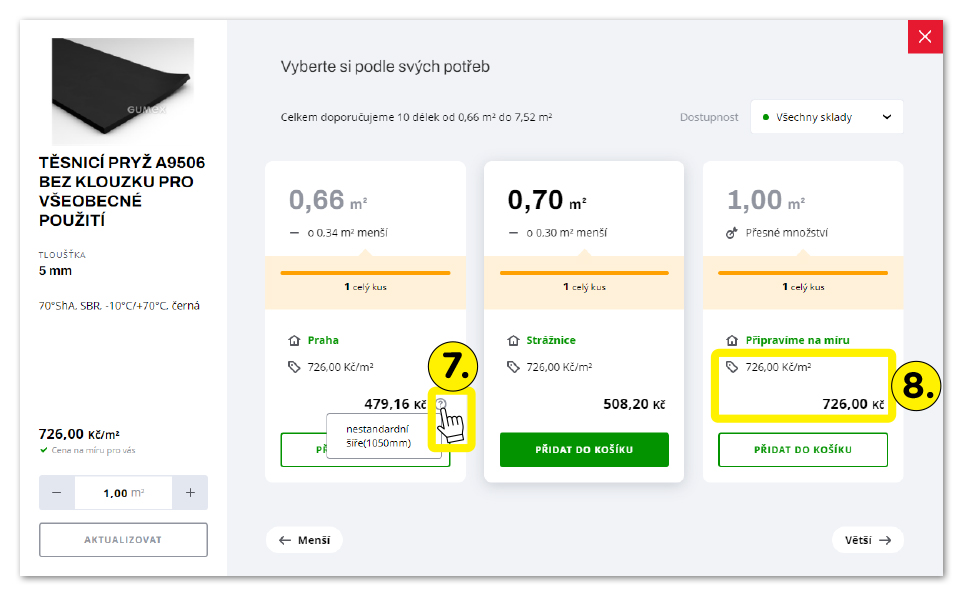 Produktdetails – Punkte 7 und 8
