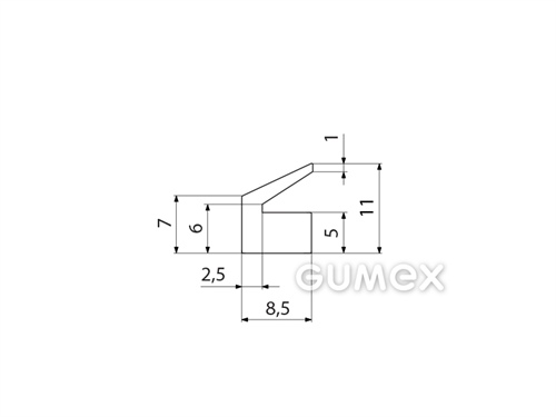 Kompaktes Silikonprofil, L-Form - 0513