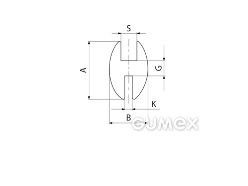 Kompaktes Silikonprofil, H-Form - 0178